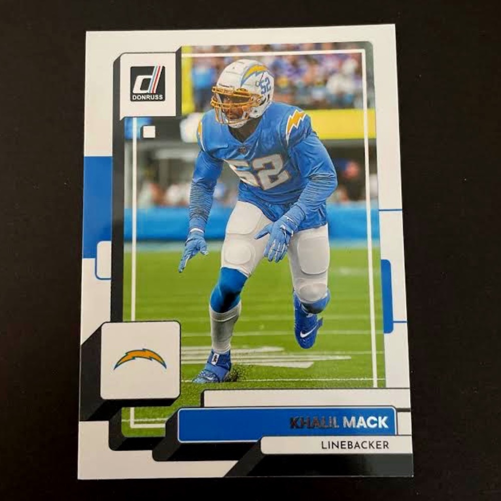 Khalil Mack: Los Angeles Chargers, Linebacker 2022 Panini Donruss Football #82